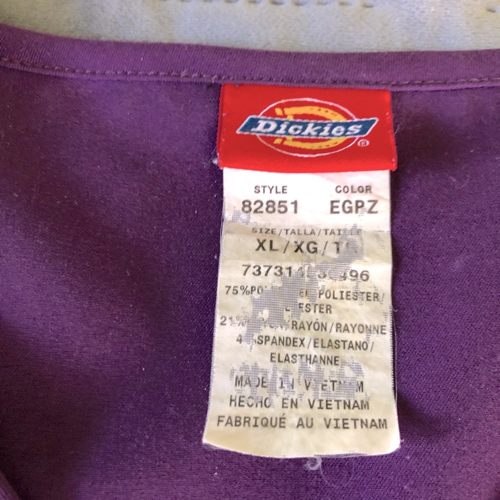 Purple Dickies Scrub top
